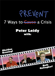 DVD cover for "7 Ways to Prevent a Crisis "